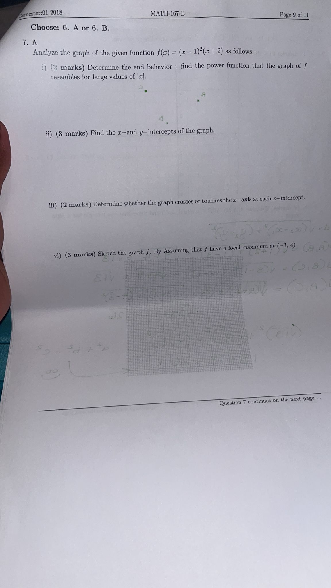 Solved Choose: 6. ﻿A Or 6. ﻿B.AAnalyze The Graph Of The | Chegg.com