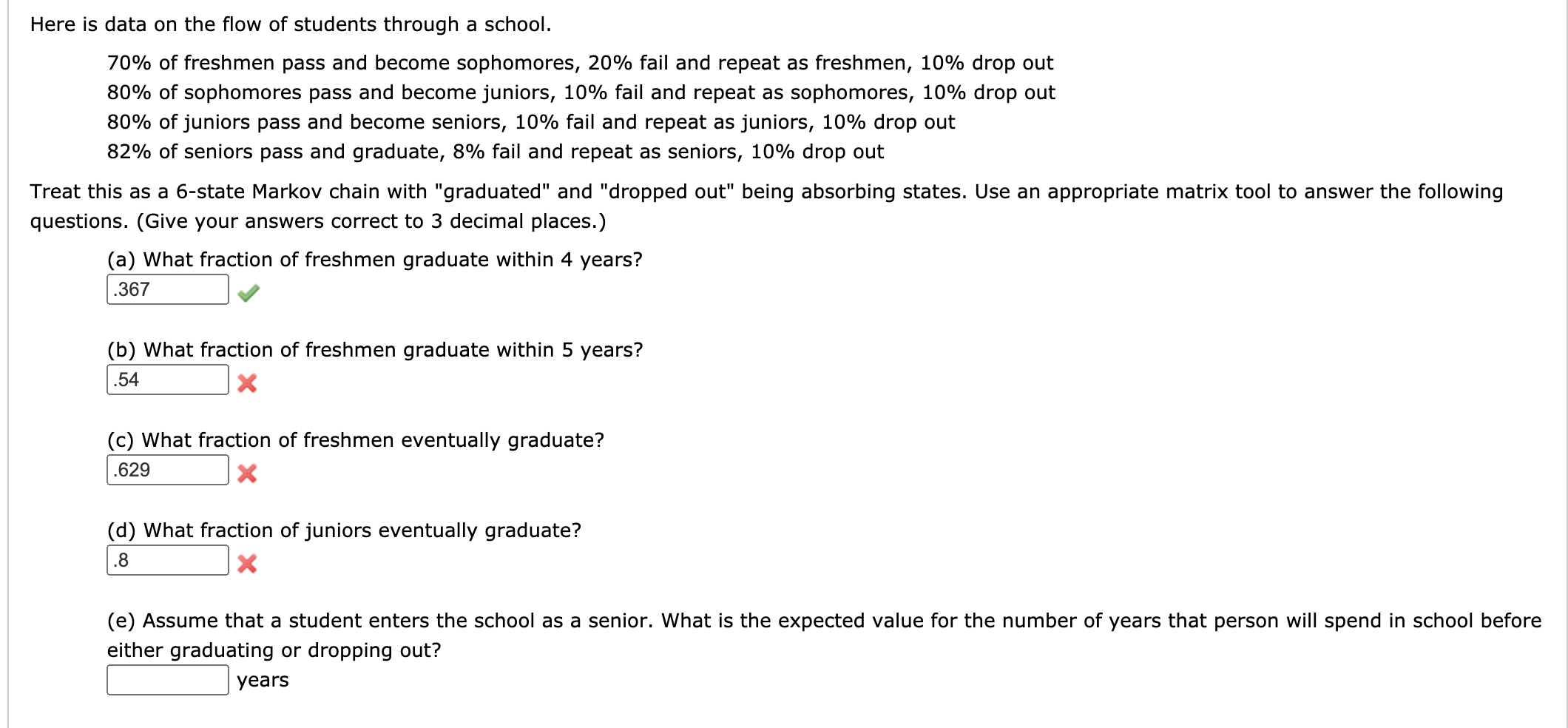 solved-here-is-data-on-the-flow-of-students-through-a-chegg