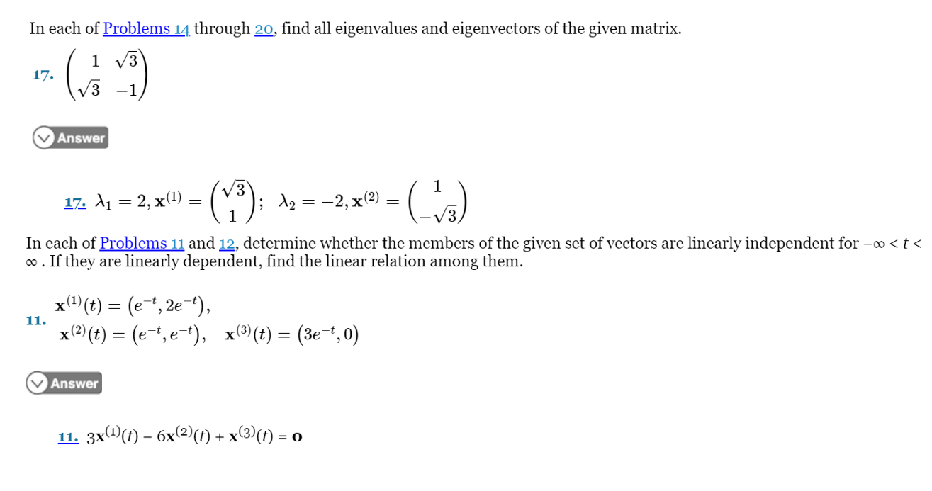 Solved In each of Problems 14 through 20, find all | Chegg.com