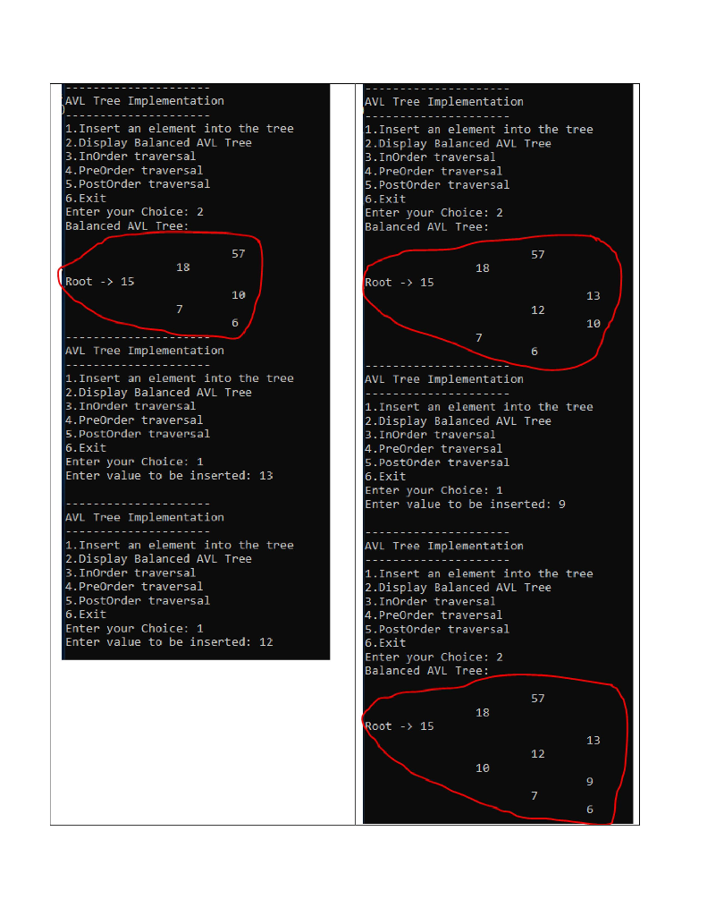 Write a program to do the following: Build an AVL | Chegg.com