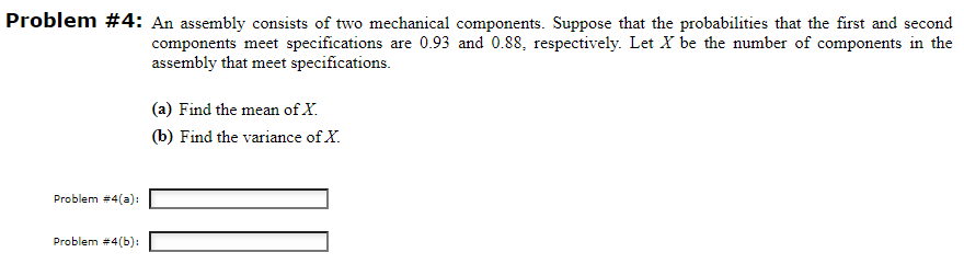 Solved Problem #4: An assembly consists of two mechanical | Chegg.com