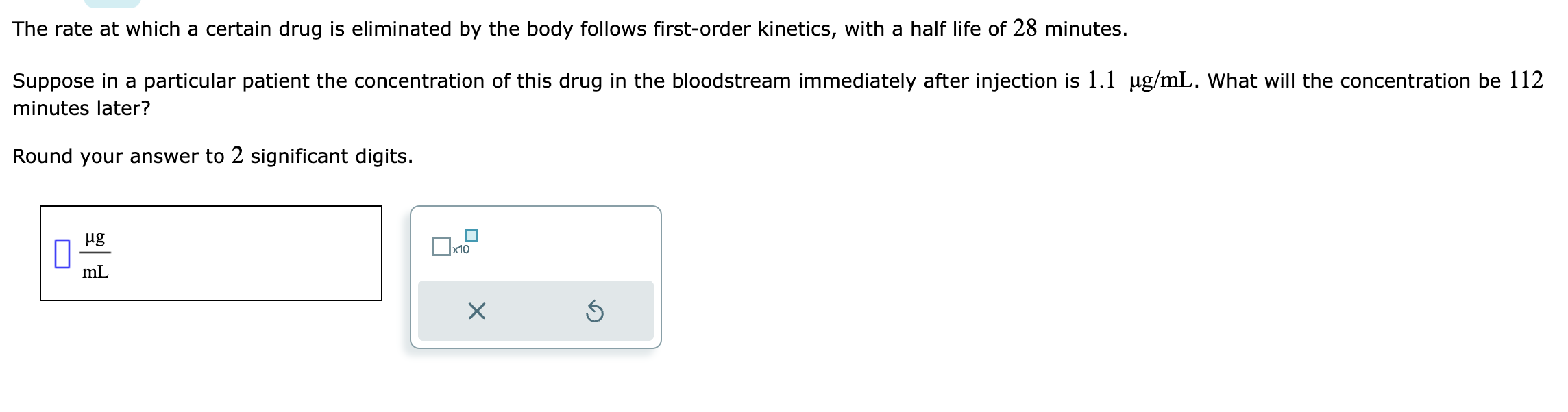 solved-the-rate-at-which-a-certain-drug-is-eliminated-by-the-chegg