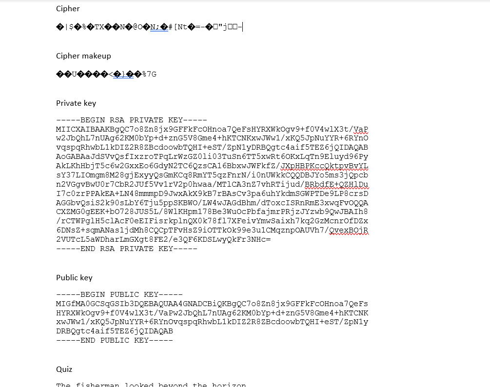 Cipher Scavanger Hunt. Quiz AES Code: from | Chegg.com