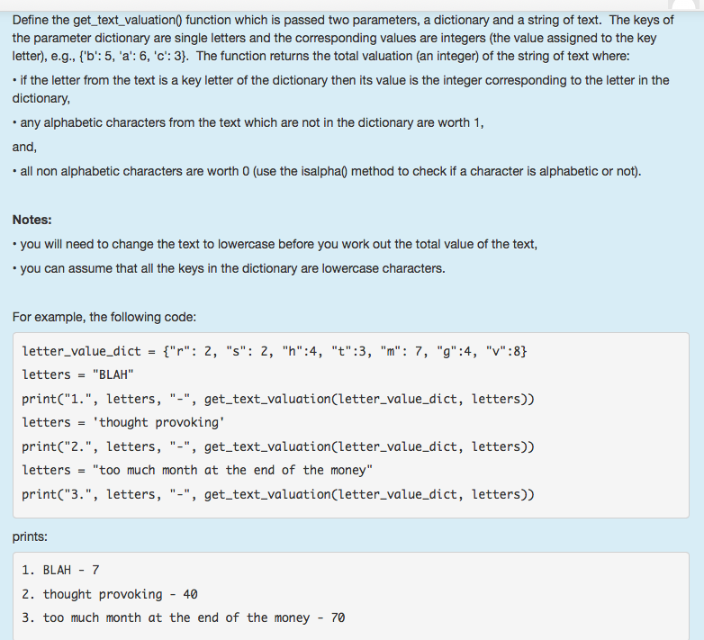 Solved Define The Get Text valuation0 Function Which Is Chegg