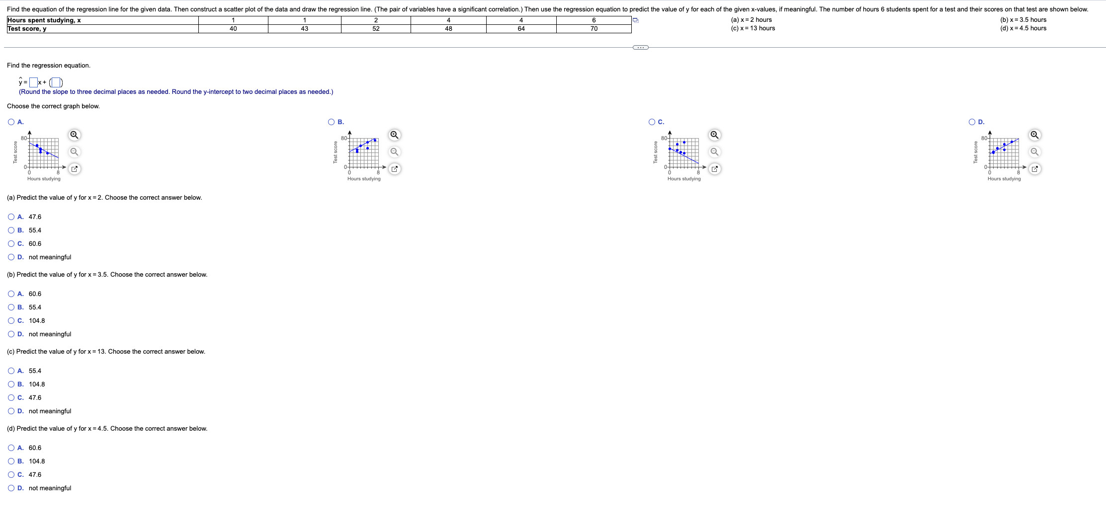 solved-a-predict-the-value-of-y-for-x-2-choose-the-chegg