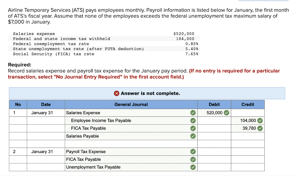 Solved Airline Temporary Services (ATS) pays employees