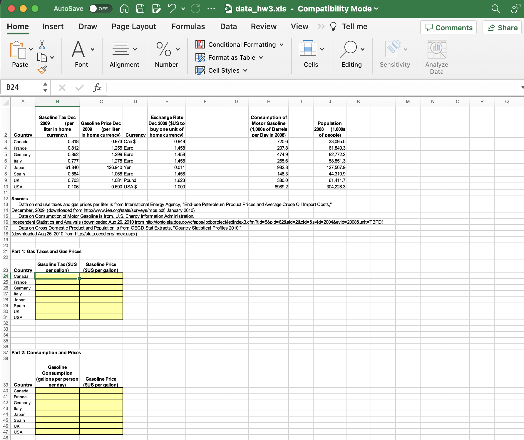 Solved 1.The tax per gallon of gas in Germany equals (round