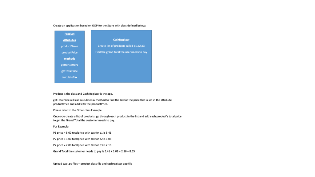 Solved Create An Application Based On Oop For The Store With Chegg