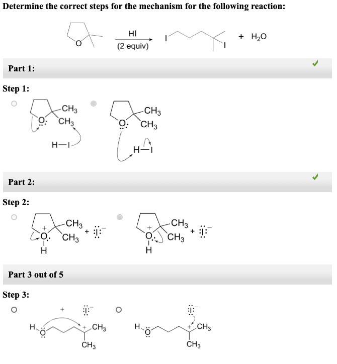 Solved Determine the correct steps for the mechanism for the | Chegg.com