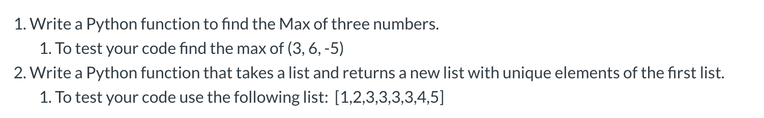 1 write a python function to find the maximum of three numbers