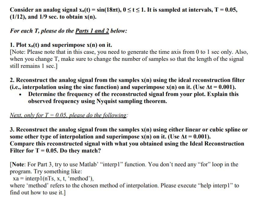 Solved Matlab Assignment: Looking for a MATLAB code to get | Chegg.com