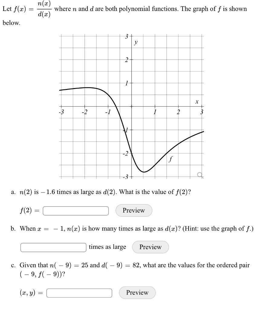 Solved Let F X D X N X Where N And D Are Both Polynomial Chegg Com