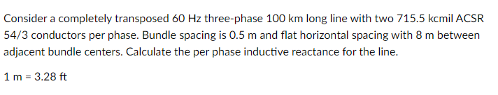 Solved Consider a completely transposed 60 Hz three-phase | Chegg.com