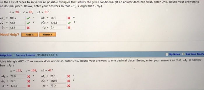 solved-se-the-law-of-sines-to-solve-for-all-possible-chegg