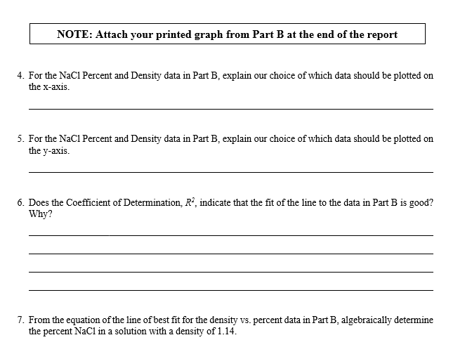 Solved PART B - GRAPHING DATA USING EXCEL 4. You are given | Chegg.com