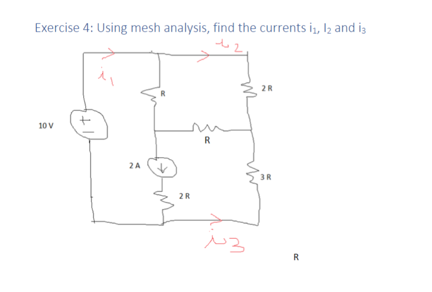 Solved Exercise 4: Using Mesh Analysis, Find The Currents | Chegg.com