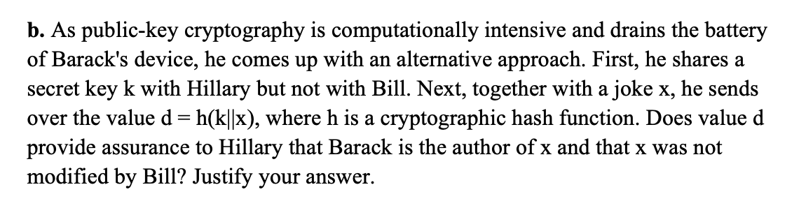 Solved B. As Public-key Cryptography Is Computationally | Chegg.com