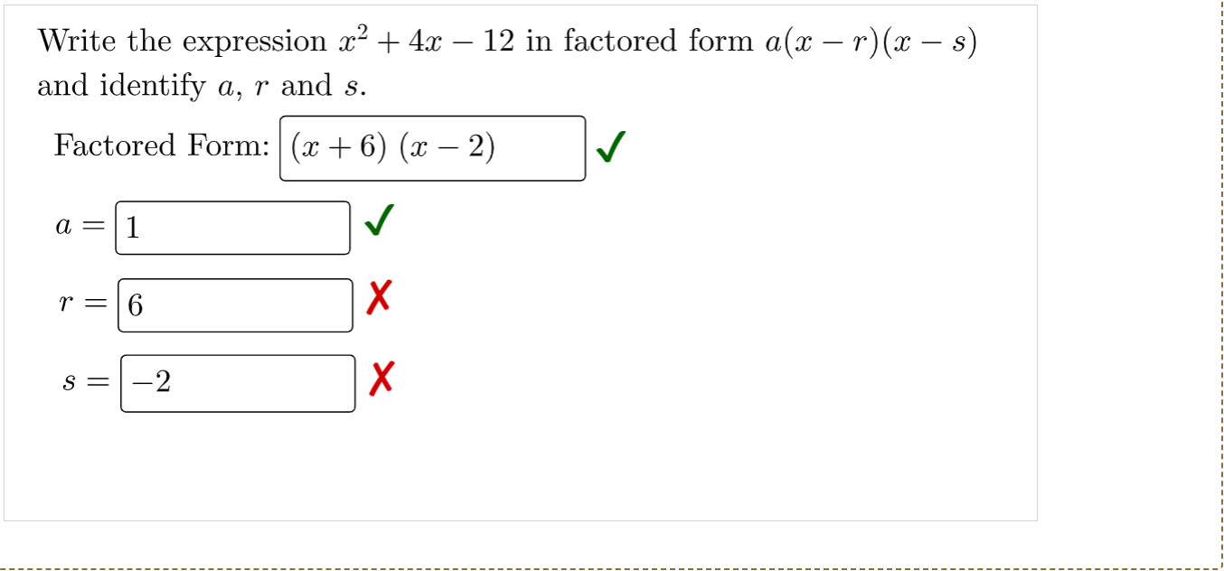 x 2 4x 4 factored form