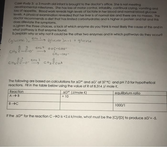 Solved Case Study 3 A 3 Month Old Infant Is Brought To T Chegg Com