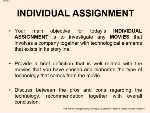 Solved INDIVIDUAL ASSIGNMENT - Your main objective for | Chegg.com