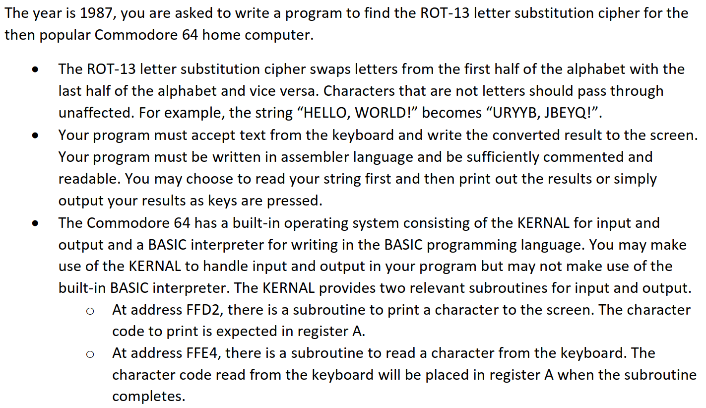 Solved The year is 1987, you are asked to write a program to | Chegg.com