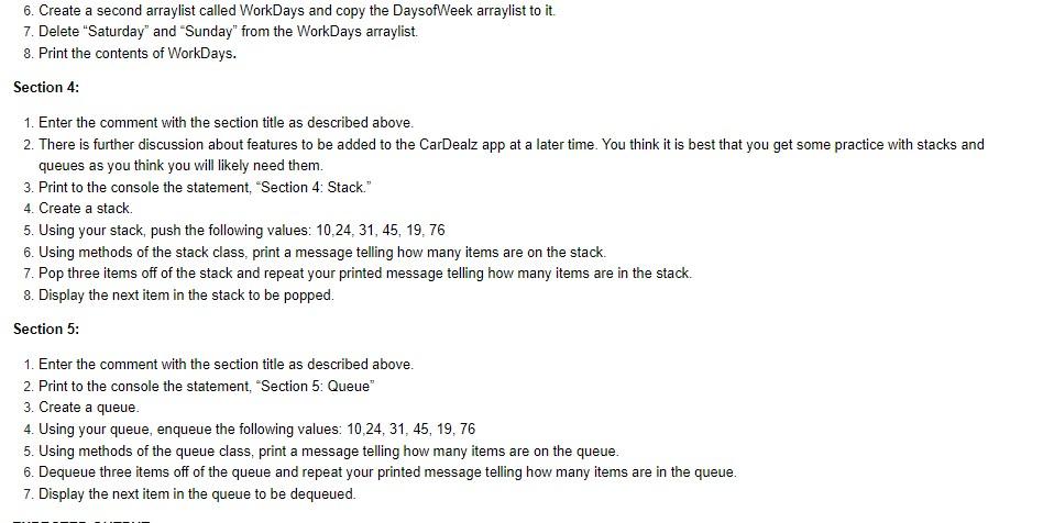 Solved Section 2: 1. Enter the comment with the section | Chegg.com
