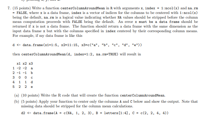 Solved 7. (15 points) Write a function | Chegg.com