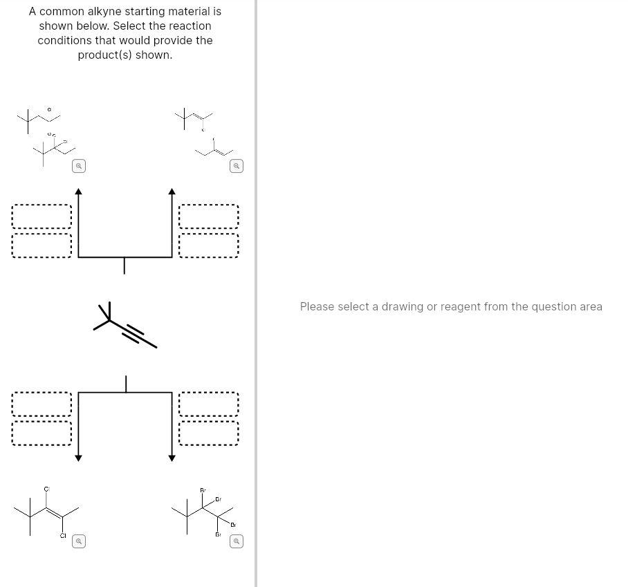 Solved A common alkyne starting material is shown below.