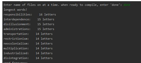 Solved In python, how to sort the 10 highest word length | Chegg.com