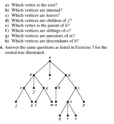 Solved A) Which Vertex Is The Root? B) Which Vertices Are | Chegg.com