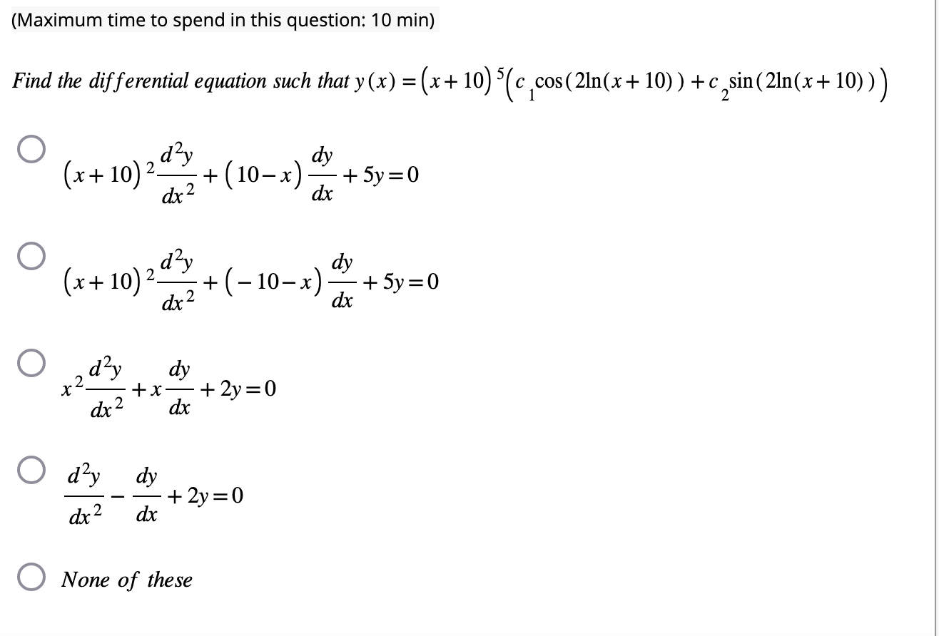 Solved (Maximum time to spend in this question: 10 min ) | Chegg.com