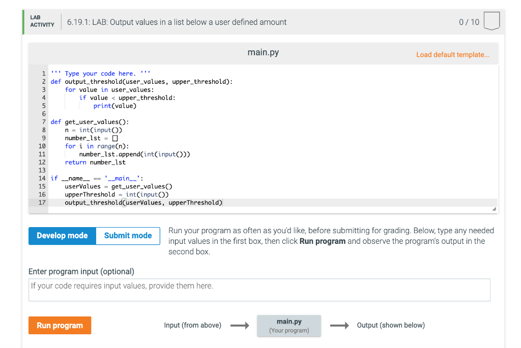 solved-6-19-lab-output-values-in-a-list-below-a-user-def-chegg