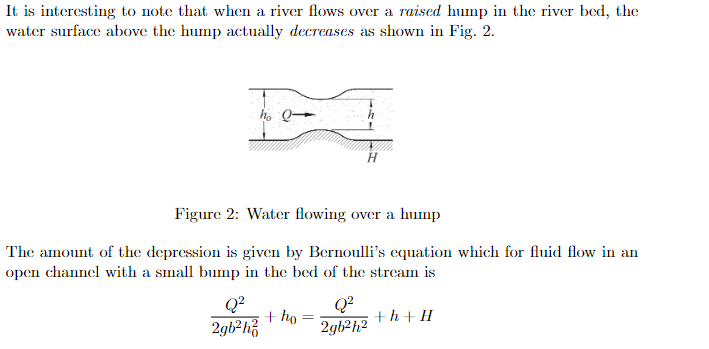 Solved It is interesting to note that when a river flows | Chegg.com