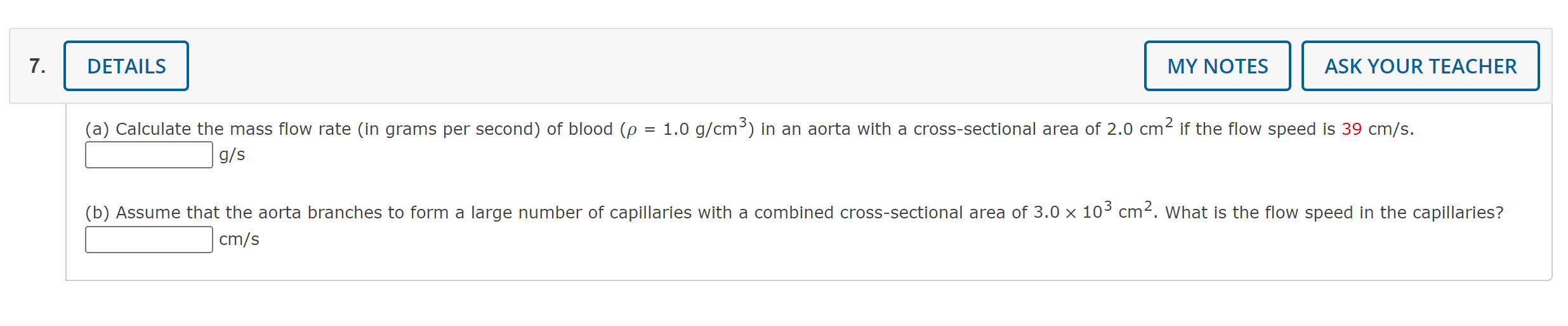 Solved (a) Calculate the mass flow rate (in grams per