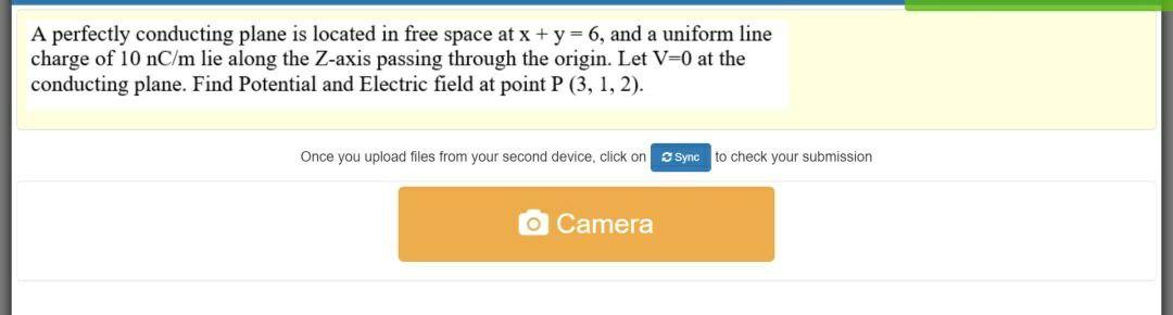Solved A perfectly conducting plane is located in free space | Chegg.com