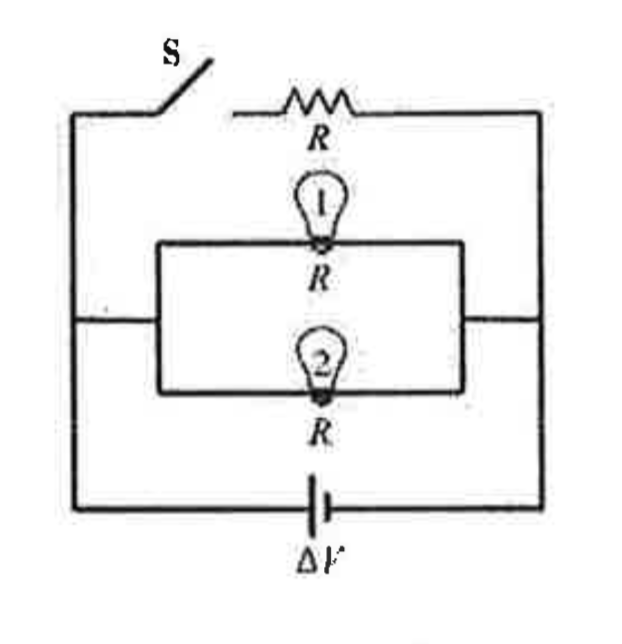 Solved Consider a battery connected to two identical bulbs,