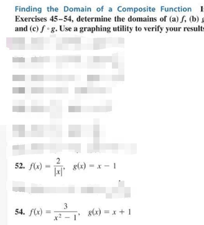 Solved Finding the Domain of a Composite Function I | Chegg.com