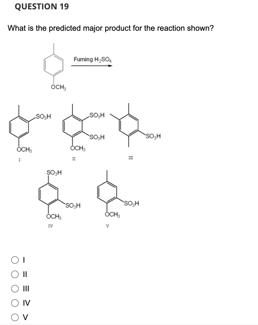 Solved What Is The Predicted Major Product For The Reaction