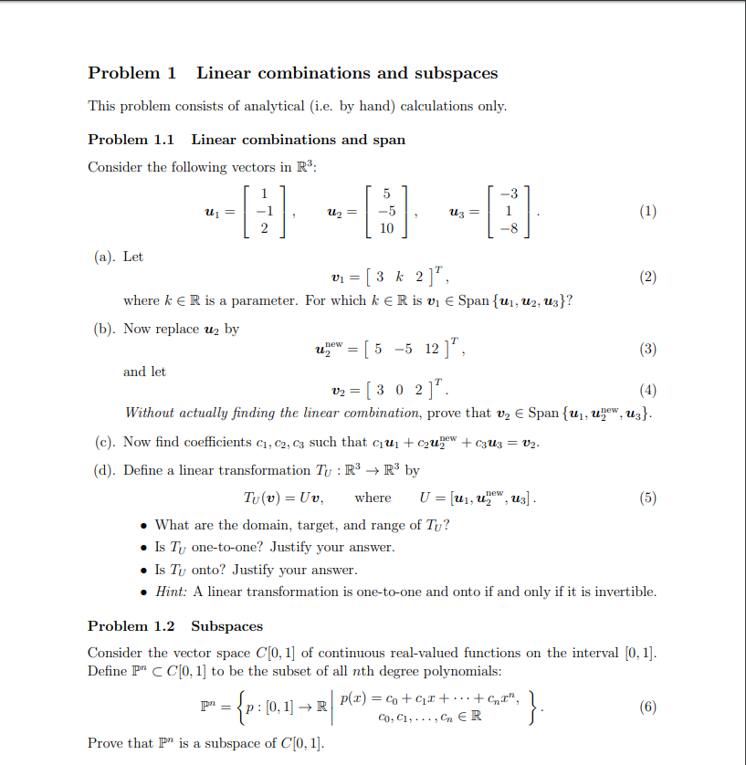 Solved How Is It Possible To Do (a) And (b) When The Vector | Chegg.com