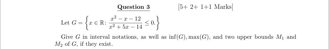 Solved Question 3 [5+2+1+1 Marks ] Let | Chegg.com