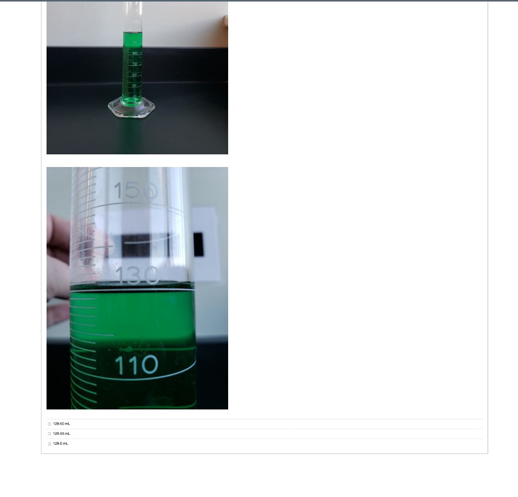 Solved Question 1 1 pts Please identify the proper volume | Chegg.com
