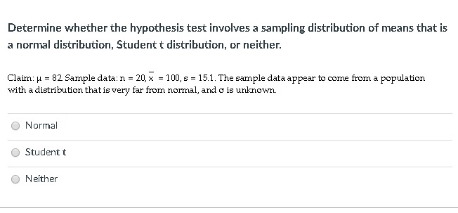 Solved Determine whether the hypothesis test involves a | Chegg.com