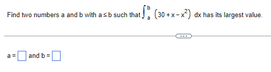 Solved Find Two Numbers A And B ﻿with A≤b ﻿such That | Chegg.com