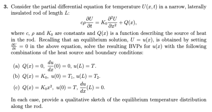 Solved Consider the partial differential equation for | Chegg.com