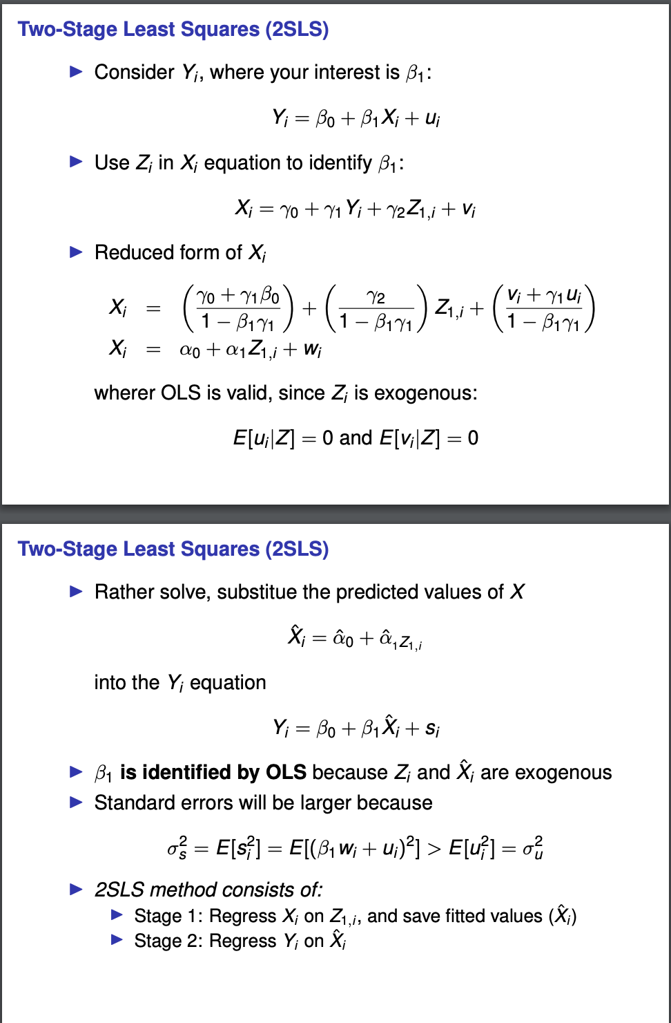 Endogeneity The Model Y Bo B1x U Recal Chegg Com