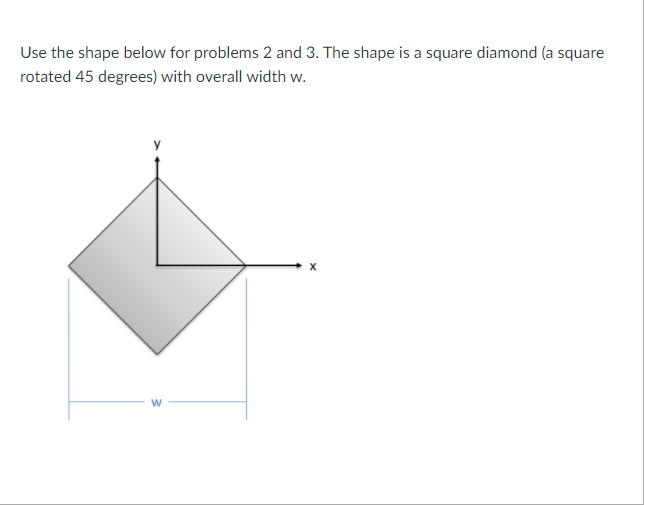 Solved Use the shape below for problems 2 and 3. The shape | Chegg.com