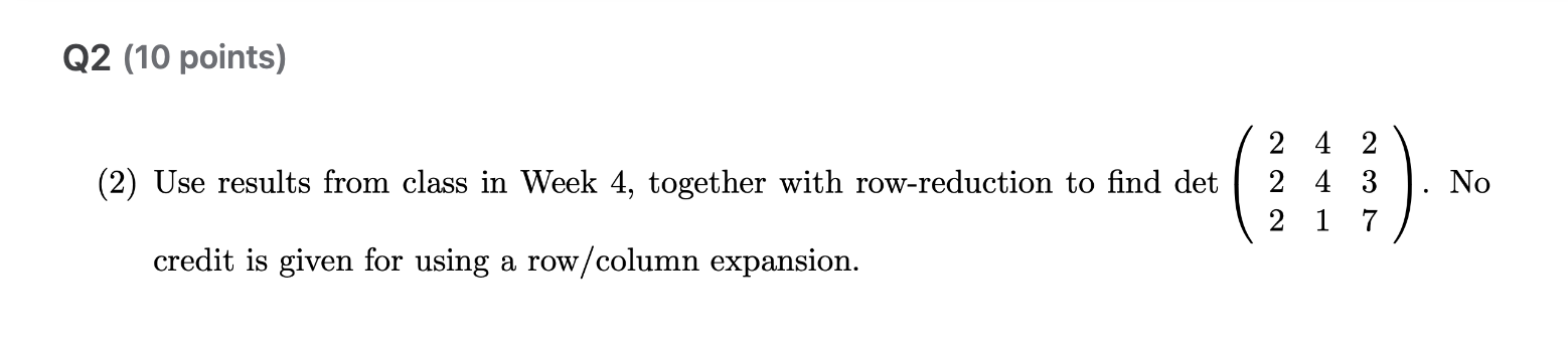 Solved This is a linear algebra 1 ﻿question please show all | Chegg.com