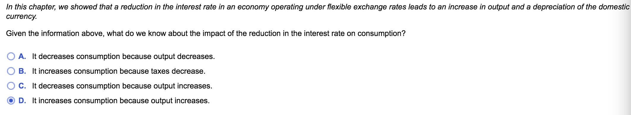 Solved In this chapter, we showed that a reduction in the | Chegg.com