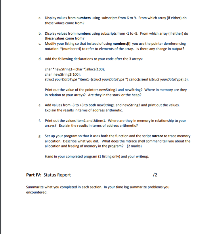 Solved Ceng 251 Lab 2 Memory For This Lab You Are To Keep A Chegg Com