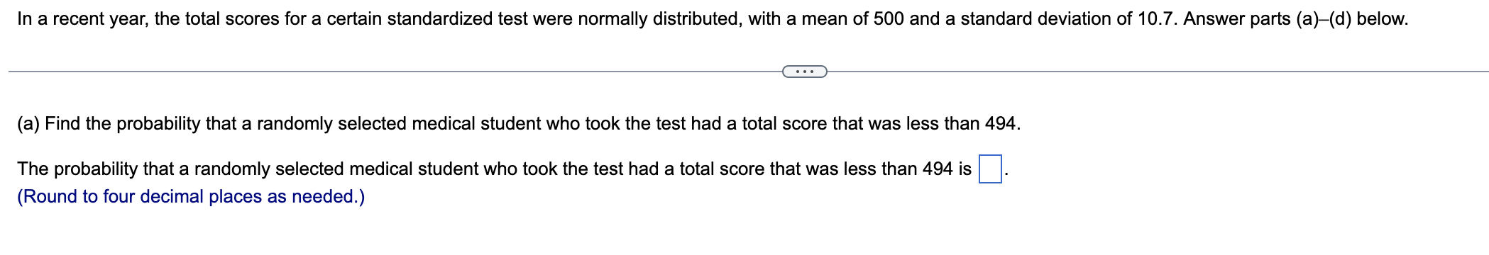 Solved (a) Find the probability that a randomly selected | Chegg.com